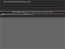 Tablet Screenshot of manualdereparacionnissan.com